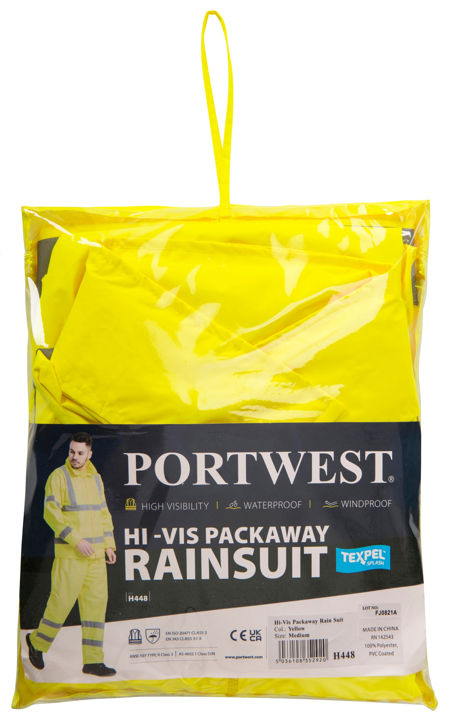 Hi-Vis Packaway Rainsuit