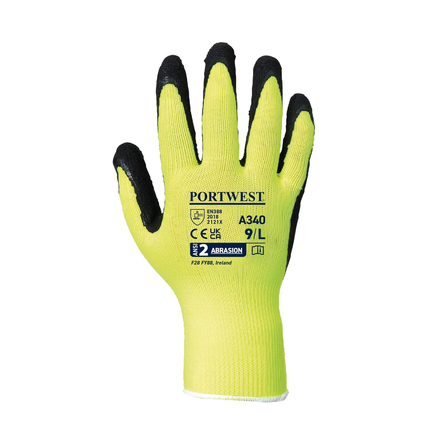 Hi-Vis Grip Glove - Latex